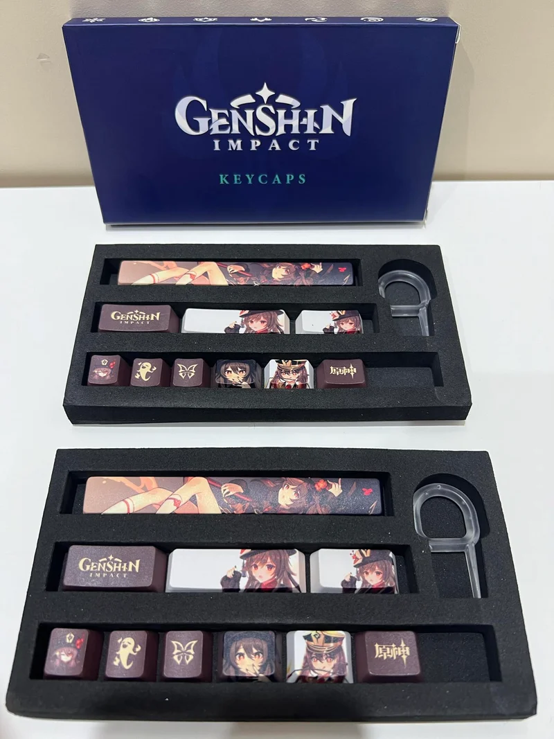 Genshin Impact Hutao Keycaps Set