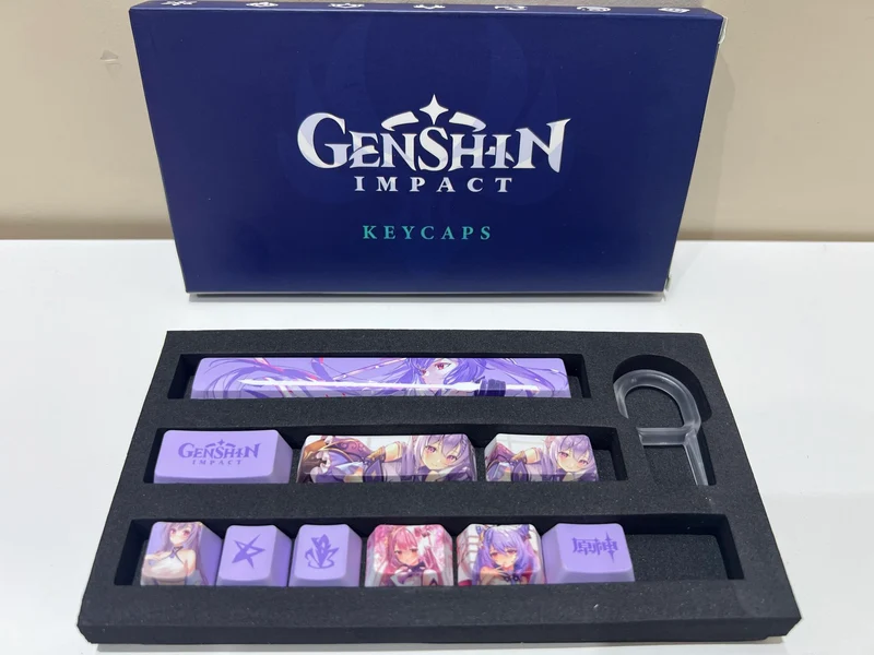 Genshin Impact Keqing Keycaps Set