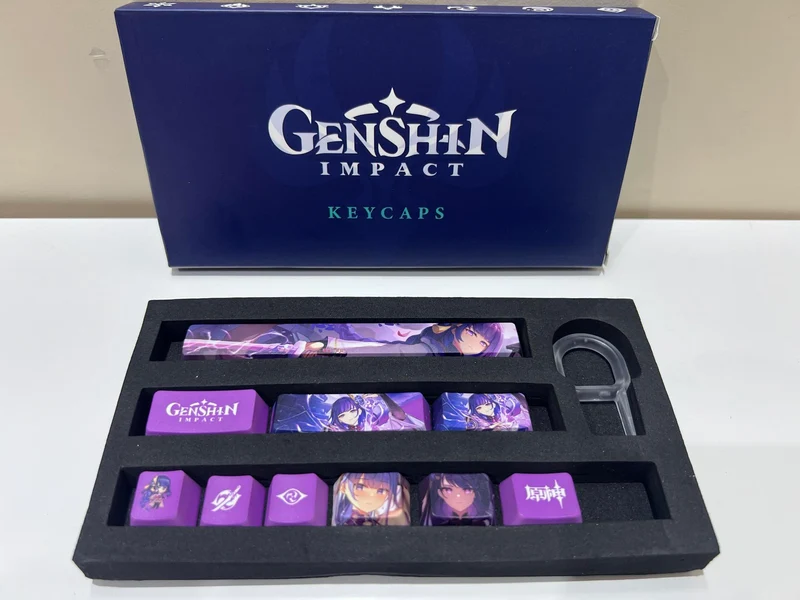 Genshin Impact Raiden Shogun Keycaps Set
