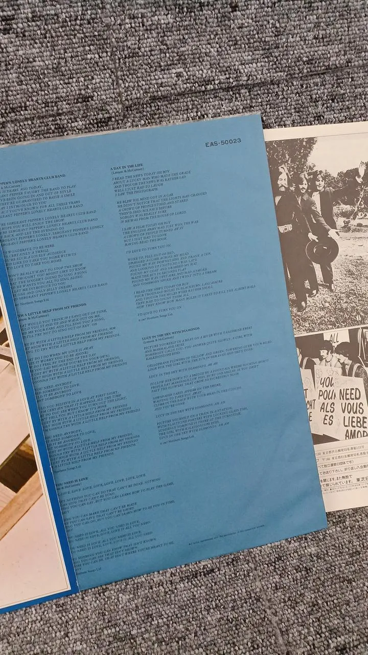 Disque d'échantillons Toshiba, enregistrement inédit des Beatles (1967-1970)