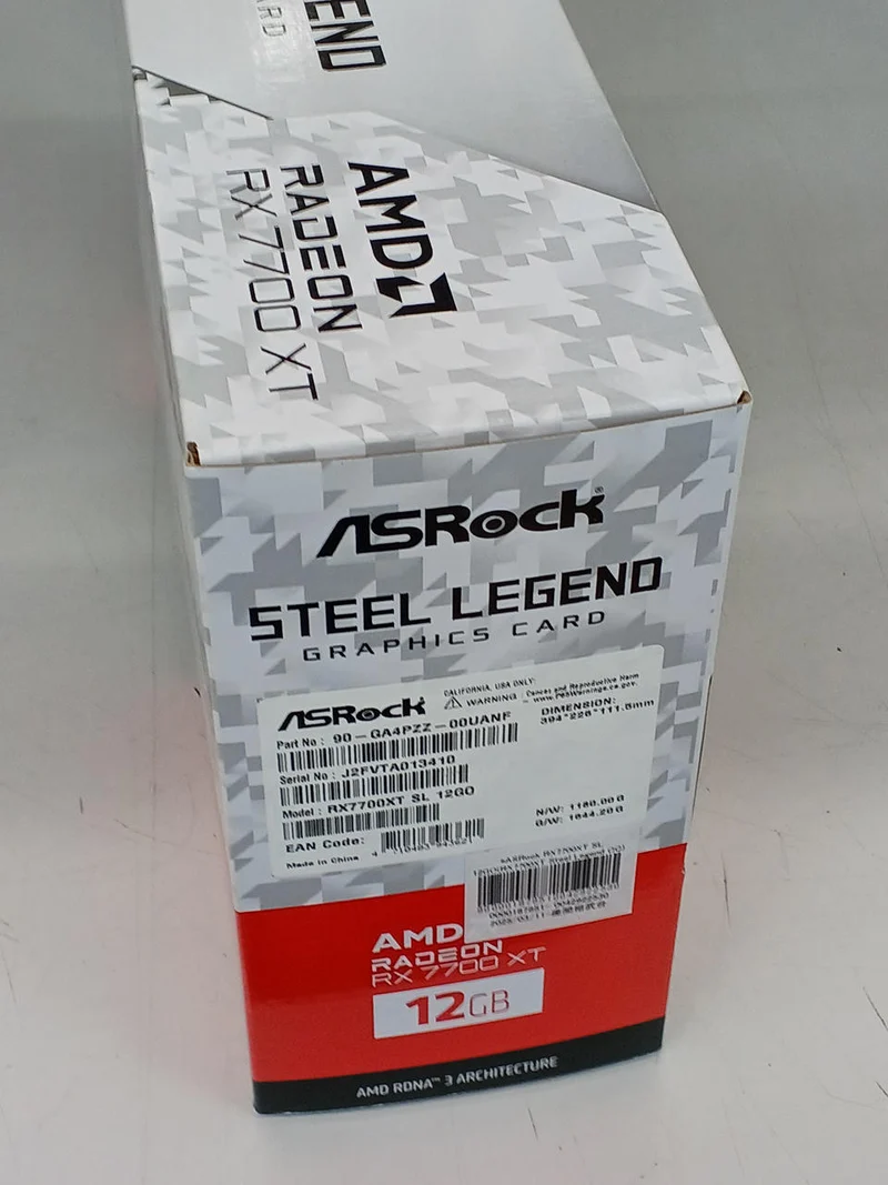 Carte graphique ASROCK RX7700XT SL 12 Go