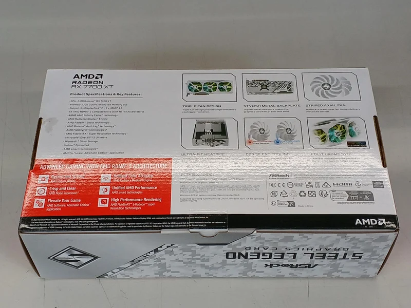 Carte graphique ASROCK RX7700XT SL 12 Go