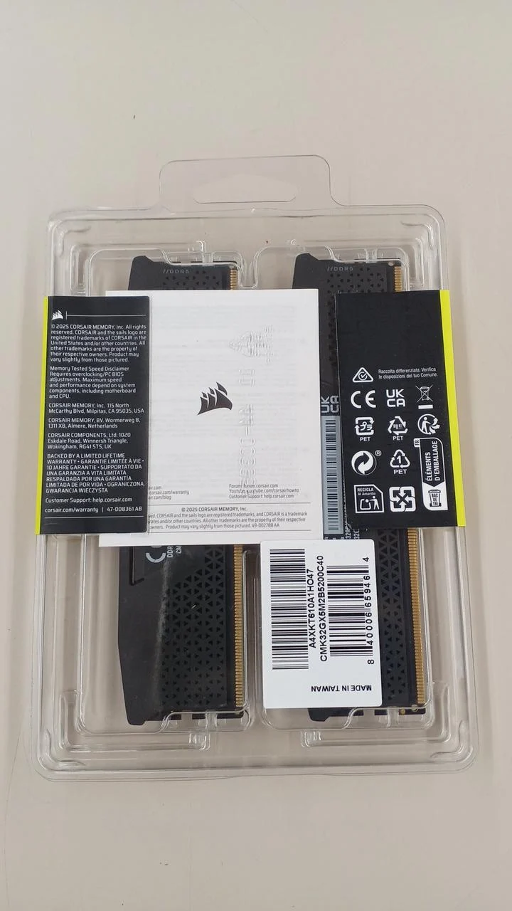 CORSAIR [Article non ouvert] Mémoire DDR5 CMK32GX5M2B5200C40