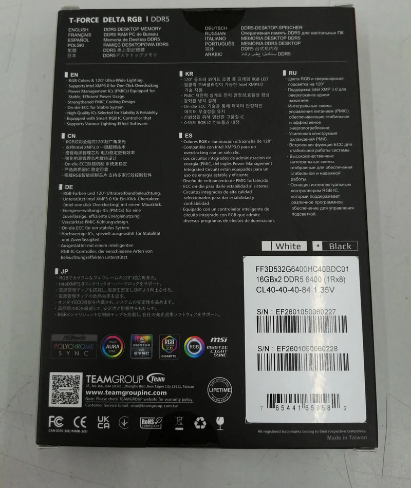 T-FORCE ★ Non ouvert ★ FF3D532G6400HC40BDC01