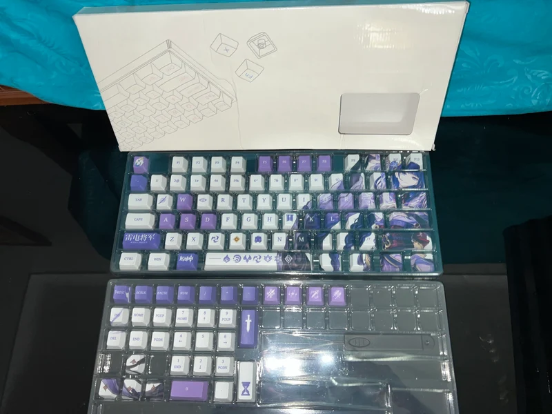 Genshin Impact Raiden Shogun Keycaps