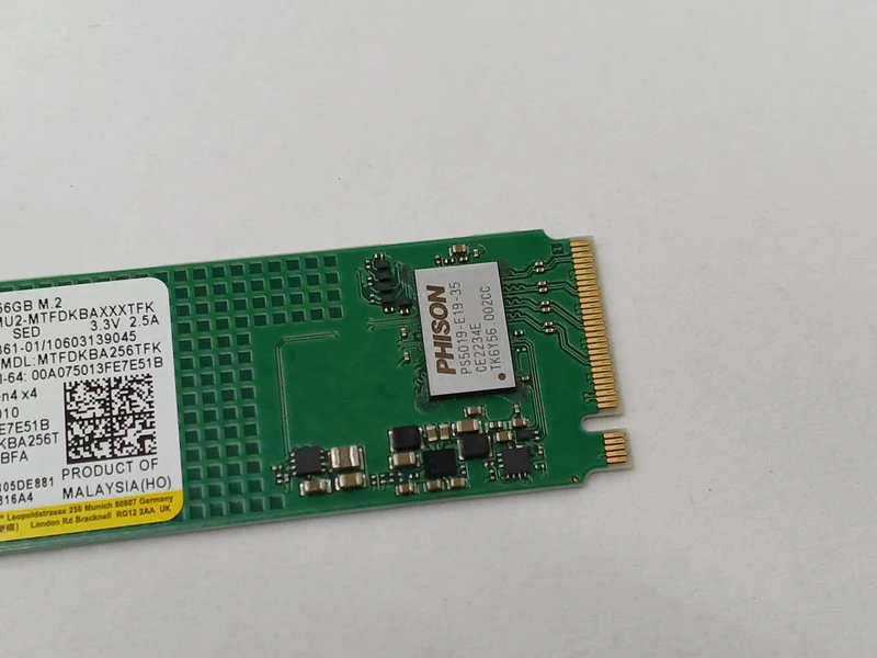SSD MICRON M.2 NVMe 256 Go MTFDKBA256TFK