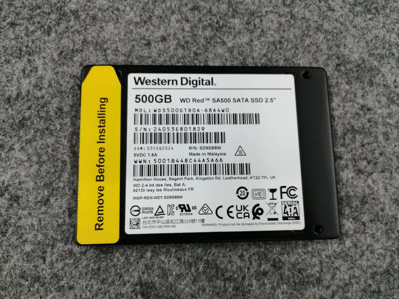 SSD WESTERN DIGITAL 2.5 pouces WDS500G1R0A