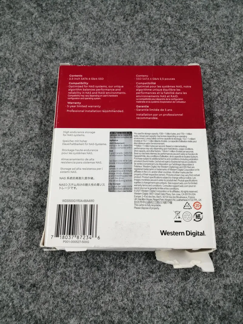 SSD WESTERN DIGITAL 2.5 pouces WDS500G1R0A