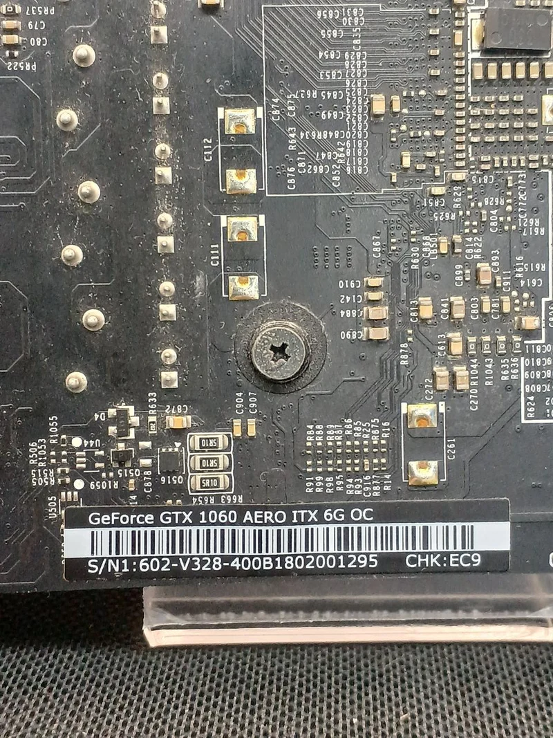 [À DÉFECTUER] MSI [Défauts de sortie vidéo] GPU GTX1060 AERO ITX 6G OC