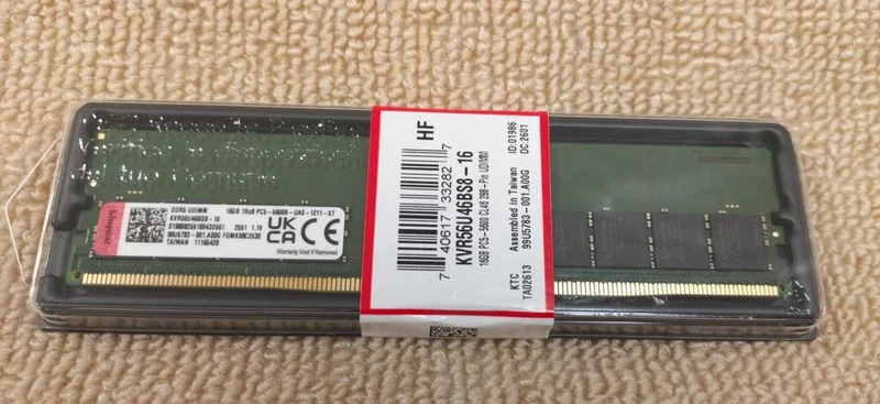 Mémoire KINGSTON TECHNOLOGY DDR5 KVR56U46BS8-16