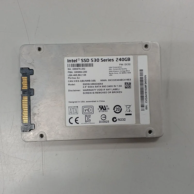 SSD Intel SSDSC2BW240A4