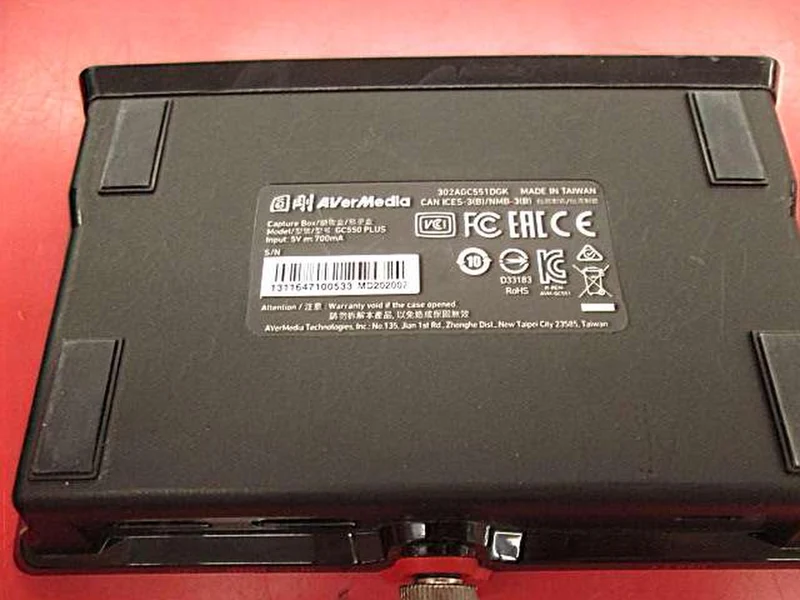 Dispositif de capture vidéo AVERMEDIA GC550PLUS