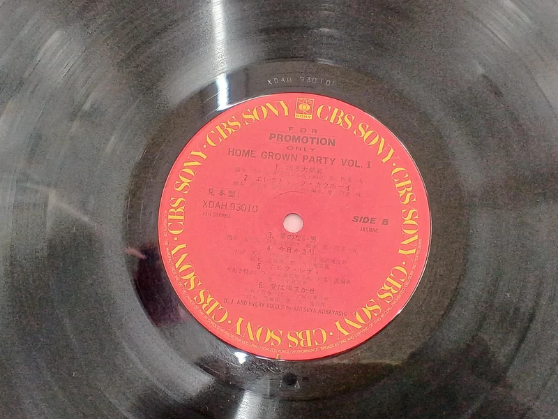 Disque d'échantillons SONY HOME GROWN PARTY VOL.1 XDAH 93010