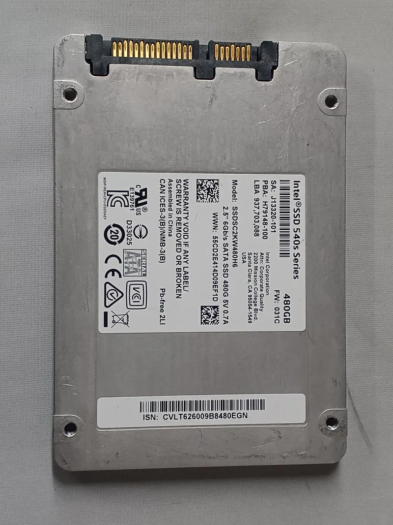 SSD INTEL SSDC2KW480H6