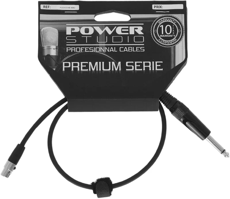 AUDIOCAB 4052 Jack vers Mini XLR 4 broches (Shure) 60cm