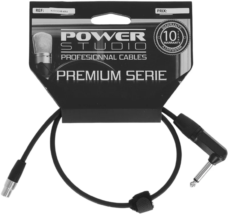 AUDIOCAB 4054 Jack coudé vers Mini XLR 3 broches (AKG) 60cm