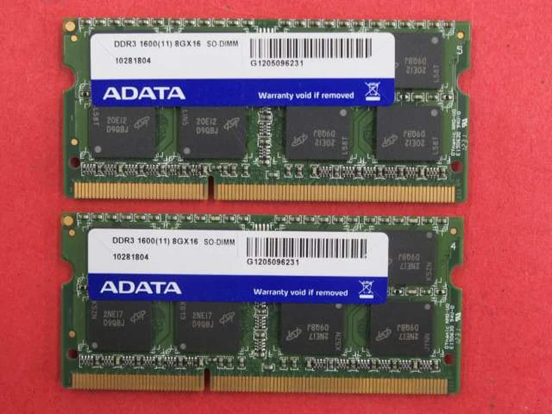 ADATA [Pour ordinateurs portables] DDR3 1600 8 Go × 2 puces DDR3 1600(11) 8GX16 SO-DIMM