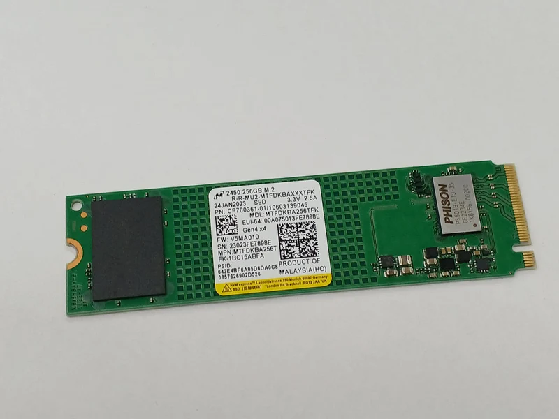 SSD MICRON M.2 NVMe 256 Go MTFDKBA256TFK