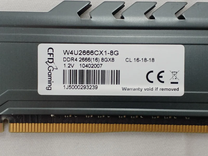 Mémoire DDR4 16 Go CFD Sales W4U2666CX1-8G