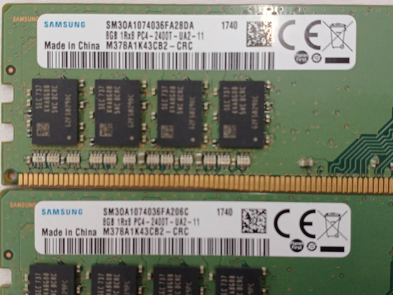 Mémoire SAMSUNG DDR4 8 Go x2 M378A1K43CB2-CRC