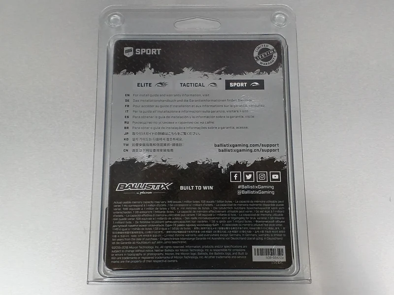 Mémoire CRUCIAL DDR4 BLS2K8G4D26BFSBK