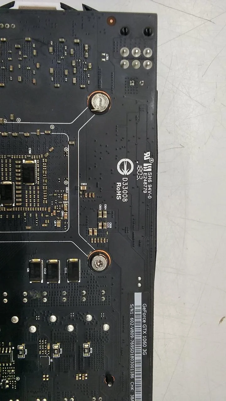 Carte graphique MSI : GEFORCE GTX1060 3 Go