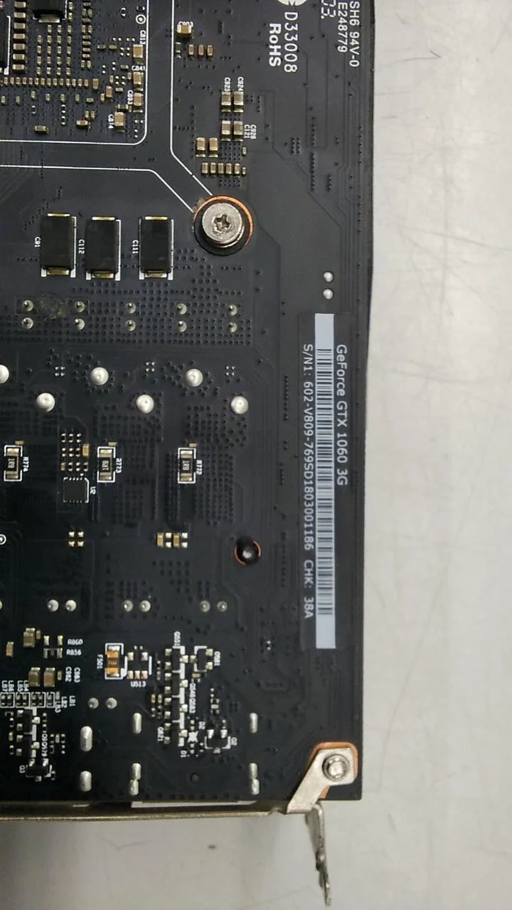 Carte graphique MSI : GEFORCE GTX1060 3 Go