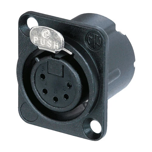 XLR 5 Points Femelle Noire
