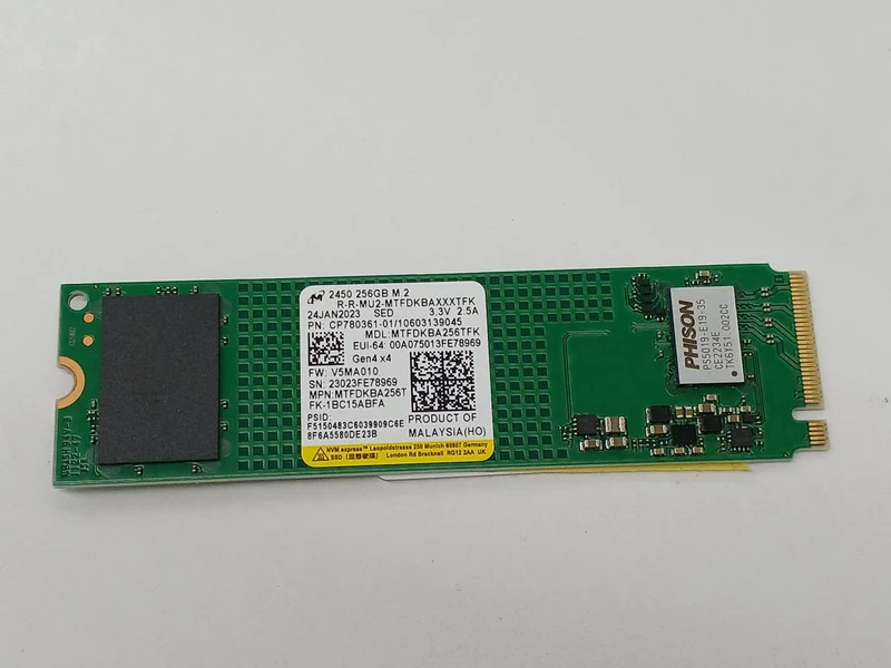 SSD MICRON M.2 NVMe 256 Go MTFDKBA256TFK