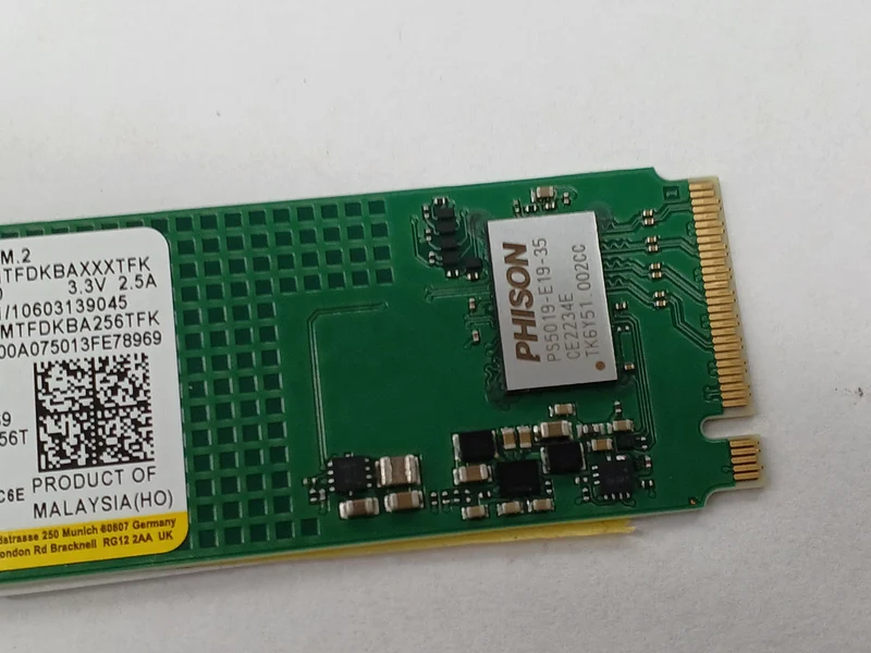SSD MICRON M.2 NVMe 256 Go MTFDKBA256TFK