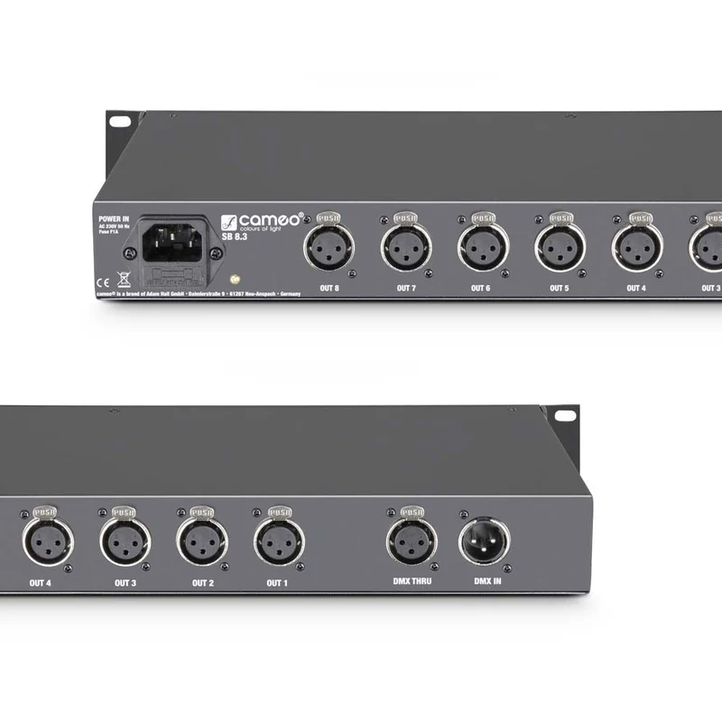 SB8.3 - Splitter - Booster DMX 8 Canaux (XLR 3 Points)