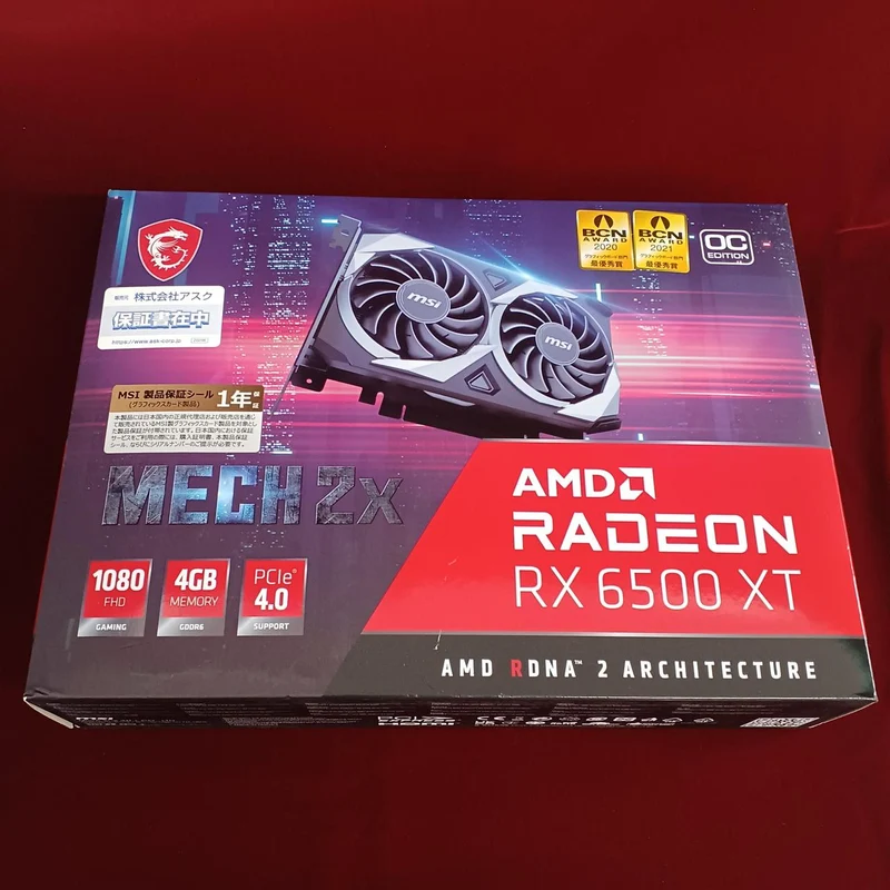 Carte graphique MSI : RX 6500 XT MECH 2X 4G OC