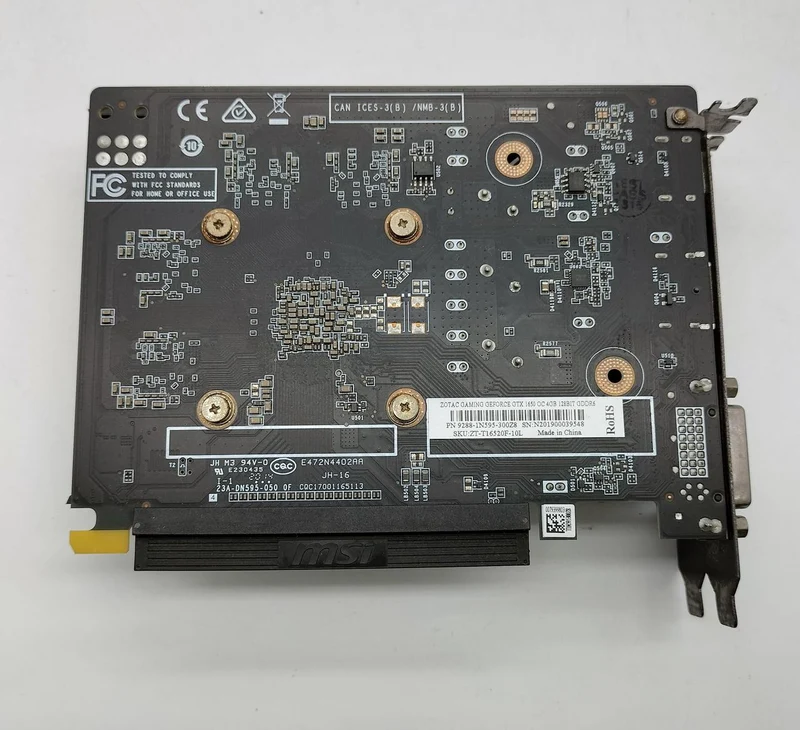 Carte graphique ZOTAC GTX1650 OC 4 Go