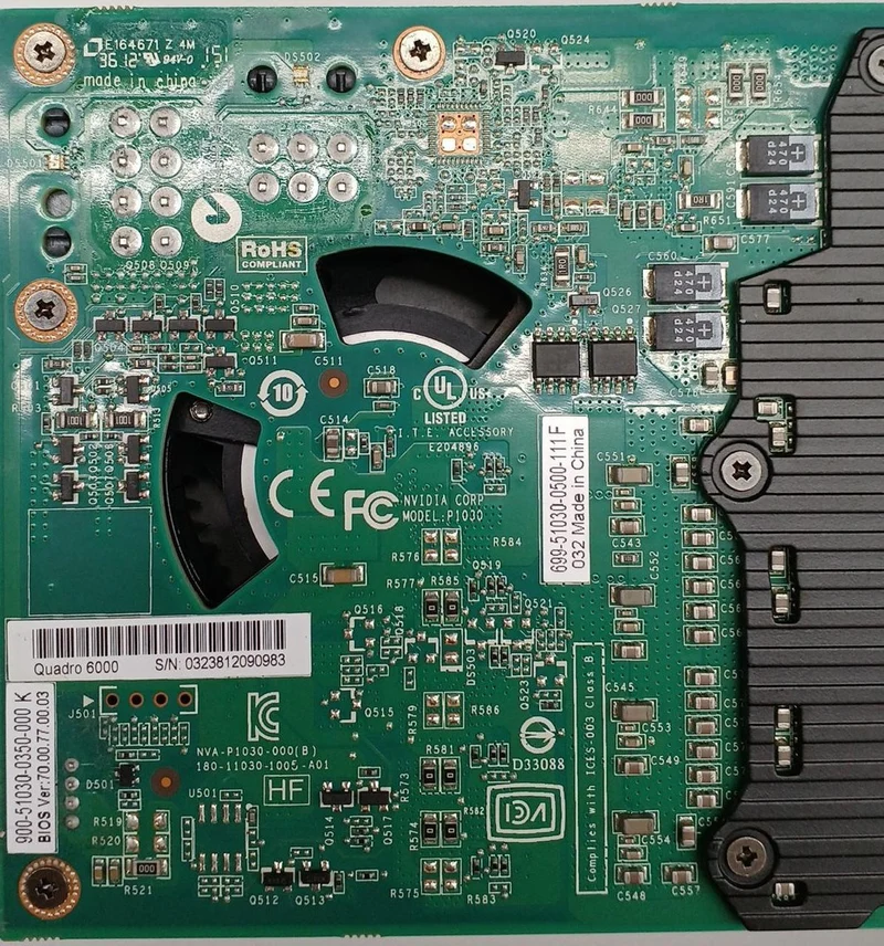 Carte graphique NVIDIA : QUADRO 6000