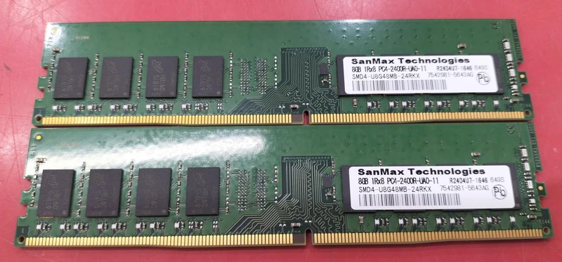 SANMAX Lot de 2 barrettes de mémoire PC SMD4-U8G48MB-24RKX