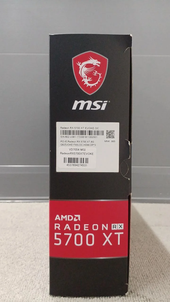 Carte graphique MSI : RADEON RX 5700 XT EVOKE OC