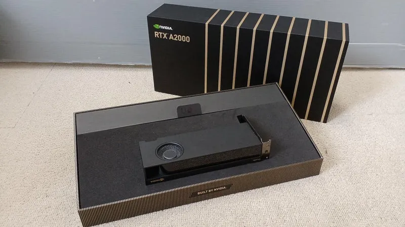 Carte graphique NVIDIA : NVRTX A2000 NVBOX