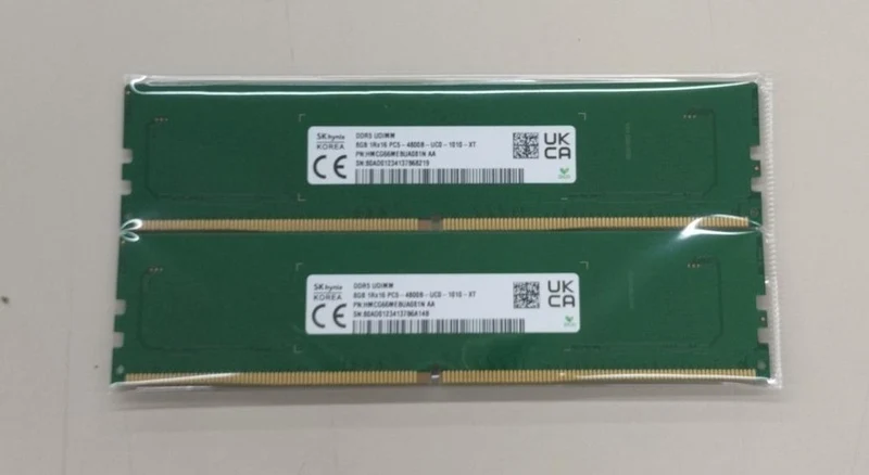 Mémoire SK HYNIX DDR5 8 Go x2 PC5-4800B-SC0-1010-XT