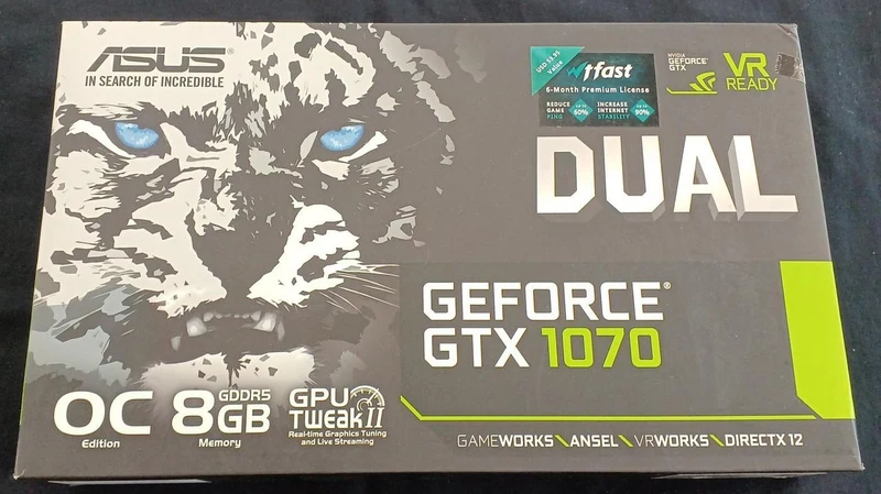Carte graphique ASUS : DUAL-GTX1070-O8G