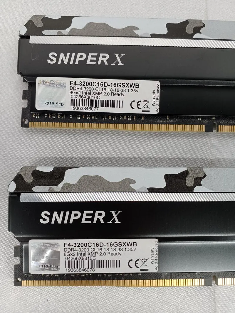 Mémoire G.SKILL 8 Go x2 3200 MHz C16D