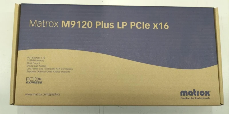 Carte graphique MATROX M9120/512PEX16/LP (non ouverte)