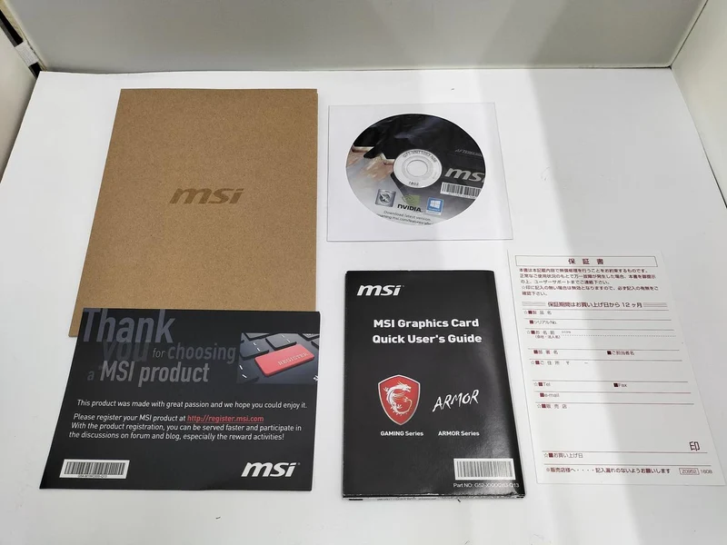 Carte graphique MSI G GTX1060 AERO ITX 6G OC