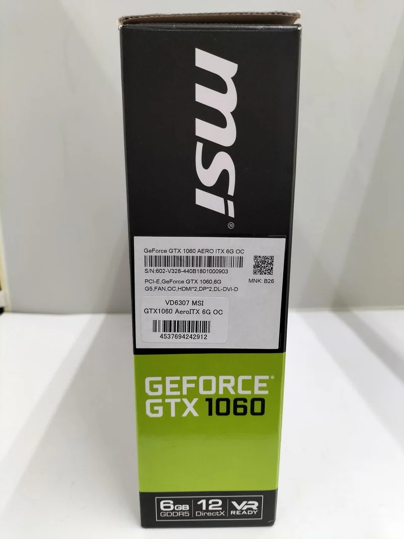 Carte graphique MSI G GTX1060 AERO ITX 6G OC