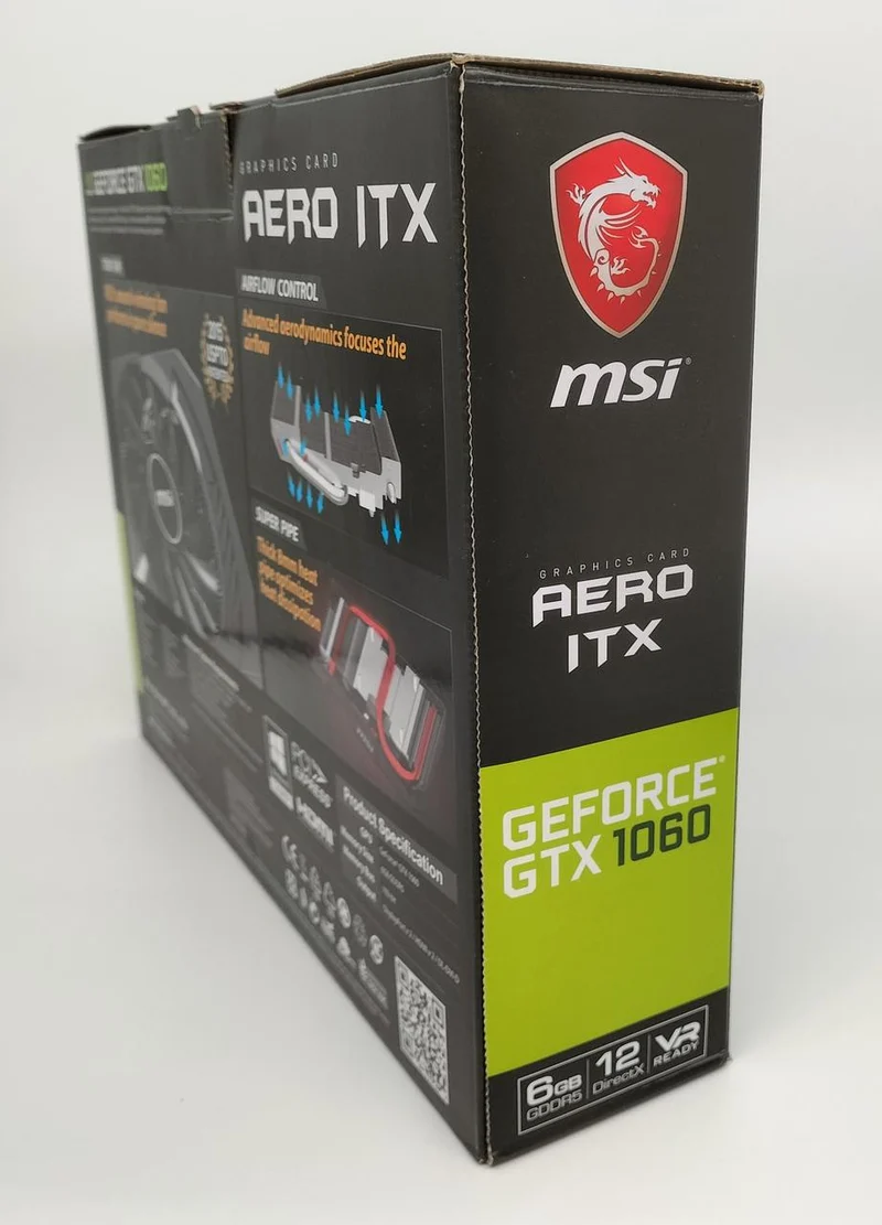 Carte graphique MSI GTX1060 AERO ITX 6 Go