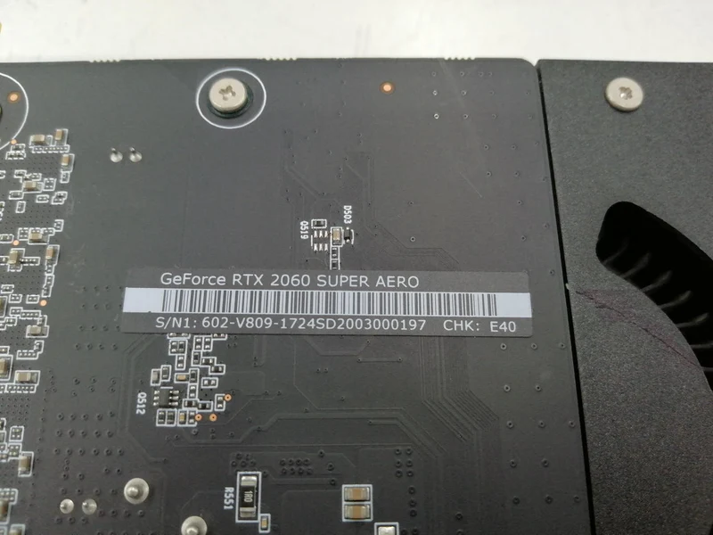 Carte graphique MSI Assembly Wktk RTX 2060 SUPER AERO