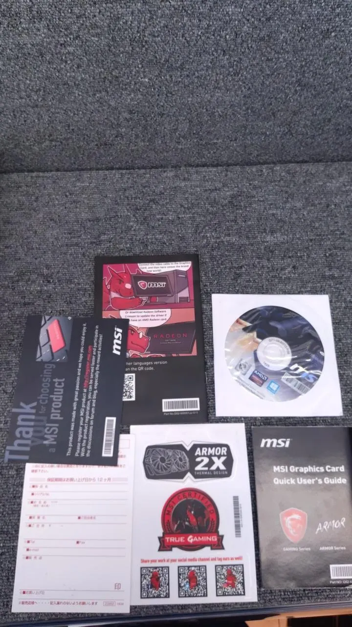 Carte graphique MSI : RX570 ARMOR 8 Go
