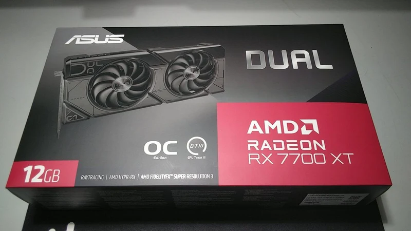 Carte graphique ASUS : DUAL-RX7700XT-O12G