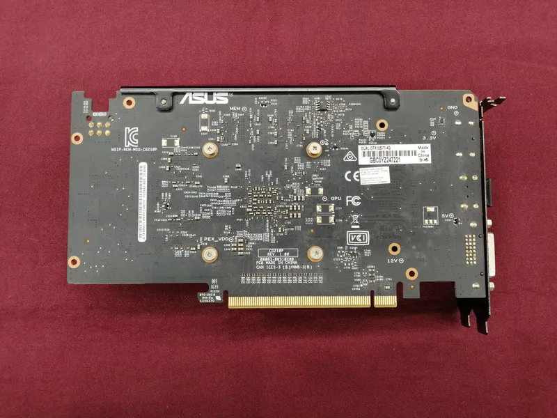 Carte graphique ASUS : DUAL-GTX1050TI-4G