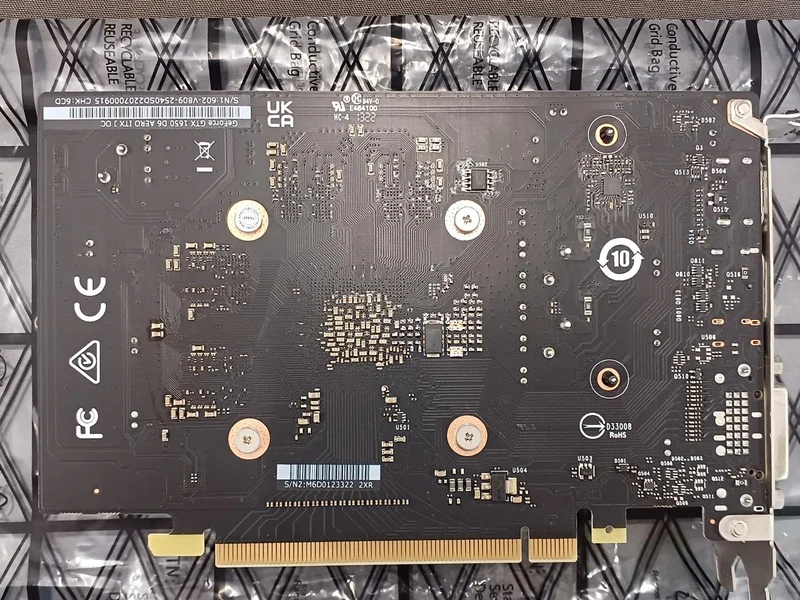 Carte graphique NVIDIA GTX1650 D6 AERO ITX J OC