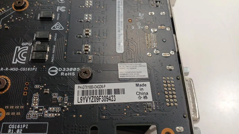 ASUS GTX1650 PH-GTX1650-O4GD6-P